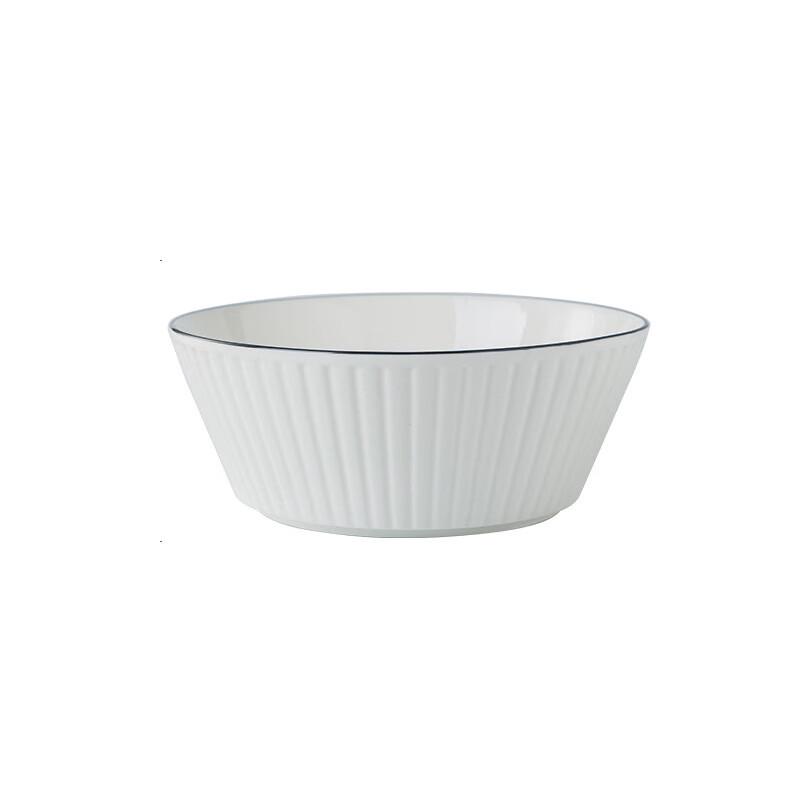 Cheng Fu Tang Ceramic Dinnerware with Black Vertical Stripe