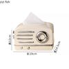 Radio Shape Ceramic Tissue Box Paper Towel Holder Napkin Paper Box Removable Tissue Box Tissue Storage Container Household Items