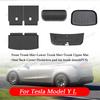 For Tesla Model Y L Whole TPE Floor Mats Four Seasons Waterproof Anti-Slip Mat Foot Pads Model YL Rear Trunk Mat Car Accessorie