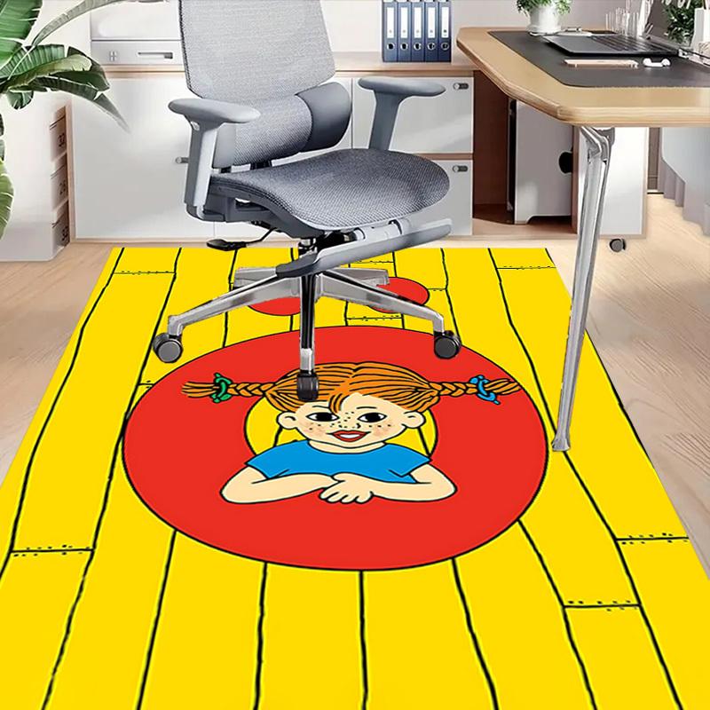 1PC Pippi Longstocking Extra Large Non Slip Floor Carpet, Office, Family, Bedroom, Studio Large Area Rug Indoor Rugs