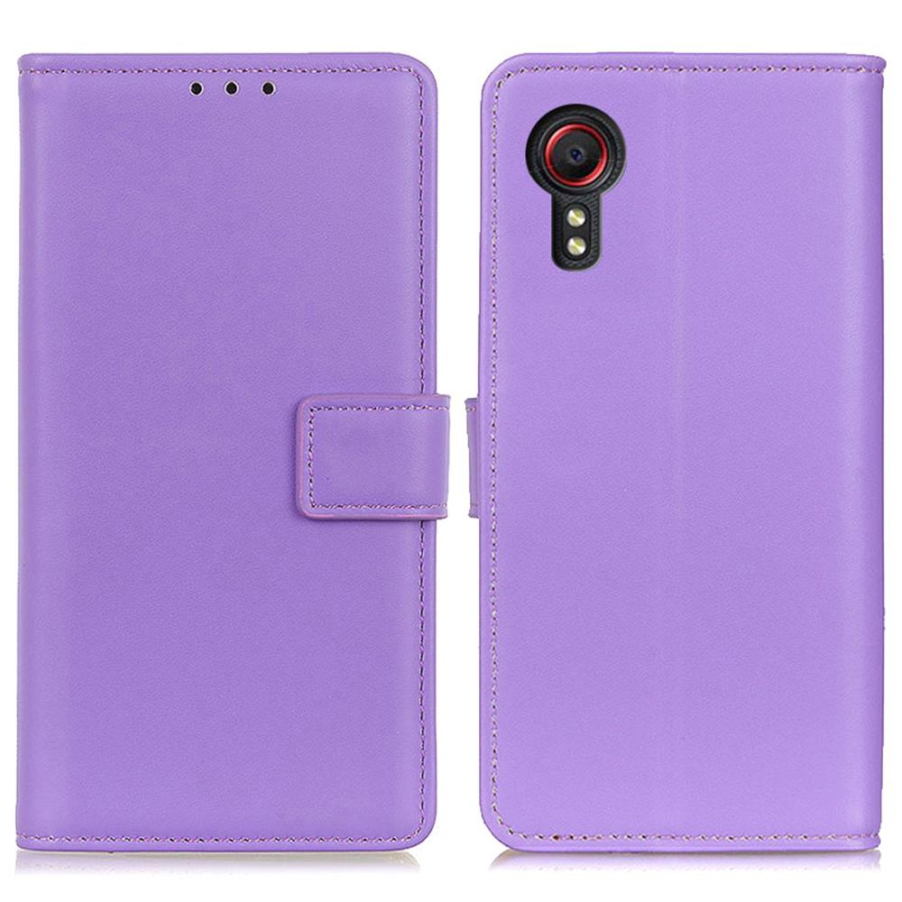 For Samsung Galaxy Xcover7 Leather Phone Case with Wallet Stand Magnetic Clasp
