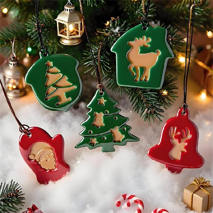 Quick Releases Silicone Holiday Mould Craft Set for Family Fun Christmas Decoration Projects