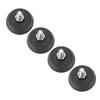4PCS Furniture Levelers Screw in Leveling Feet with Non Slip Rubber Pad for Dining Table Chair Sofa Fitness Equipment