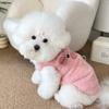 Winter Clothes with Fleece for Warm Pets, Dogs and Cats, Teddy and Teddy Bear Embroidered Vests