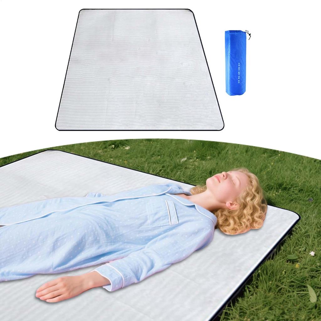 Camping Foil Mat Portable Tent Floor Mat Waterproof Camping Carp for Outdoor Activities Lawn Aluminum Foil Beach Blanket