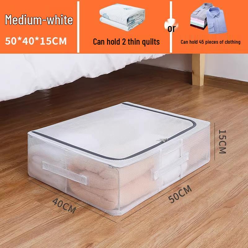 Under-Bed Oxford Cloth Storage Box for Clothes and Quilts