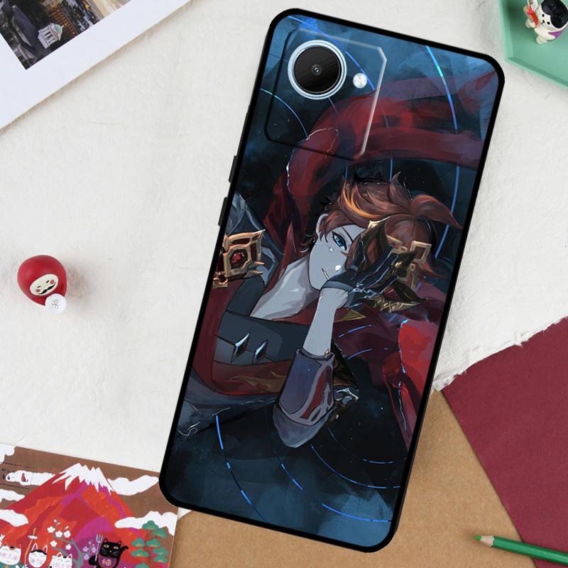 Genshin Impact Tartaglia For Realme 13 Pro Plus 14 12 10 11 GT 6 5 6T GT7 Pro C51 C21Y C25S C75 C67 C61 C53 C55 Case