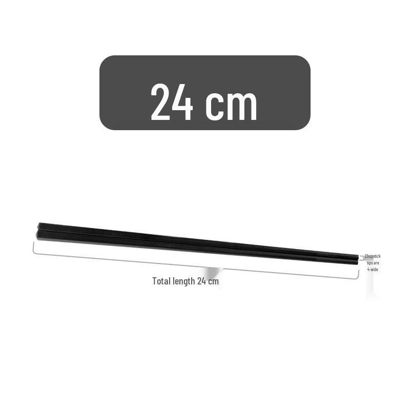 Alloy Non-Slip Mold-Proof Chopsticks - 10 Pairs Pack for Household & Commercial Use
