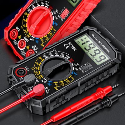 Digital Multimeter Voltage Resistance Meter LCD Voltage Current Detector High-Precision Multi-Function Tester Volt Amp Ohm Meter