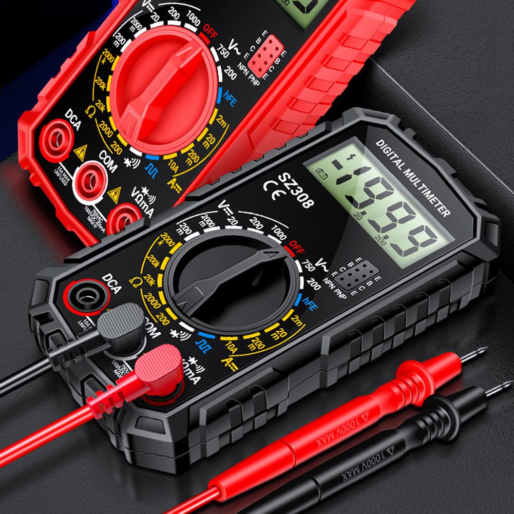 Multifunktions-Digitalmultimeter Spannungs-Widerstandsmessgerät LCD Spannungs-Stromdetektor Hochpräzisions-Tester Volt-Ampere-Ohm-Meter