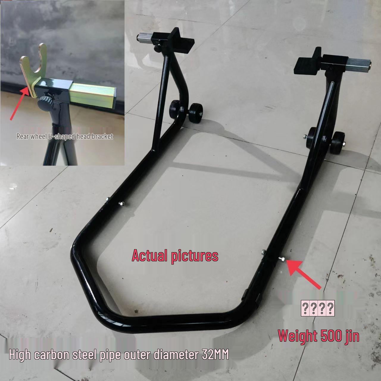 

Heavy-Duty Motorcycle Wheel Stand for Repair and Maintenance