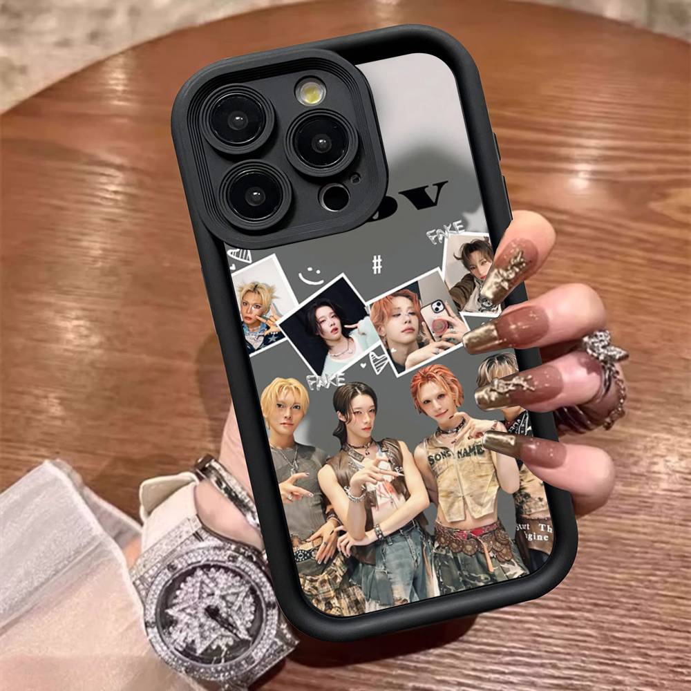 Coque de téléphone Kpop Groupe XLov Pour IPhone 17 16 15 14 13 12 11 Pro Max 16E Plus INS Housse Souple