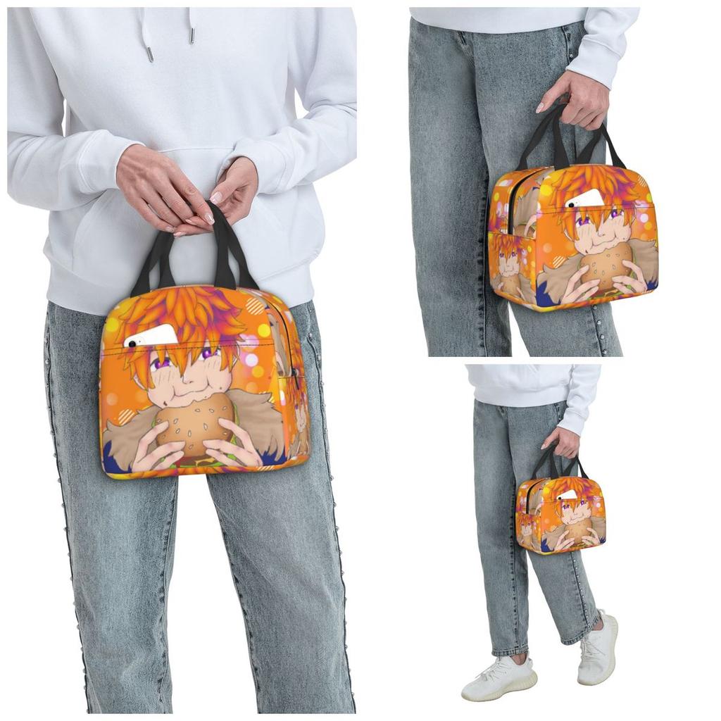 Beelzebub Obey Me Insulated Lunch Bag for Women Office Cooler Thermal Food Box Tote Leakproof Lunch Boxes Container