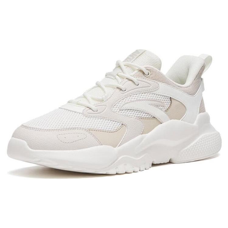 New Anta Chao Bai TD Cushioning Anti Slip And Wear Resistant Low Top Sports Casual Shoes White Gray 112318841-1