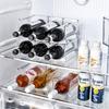 Einzeln/Doppelt/Dreifach Stapelbare Wasserflaschenhalter Küche Weinregal Ständer Organisationsregal Kühlschrank Aufbewahrungsbehälter