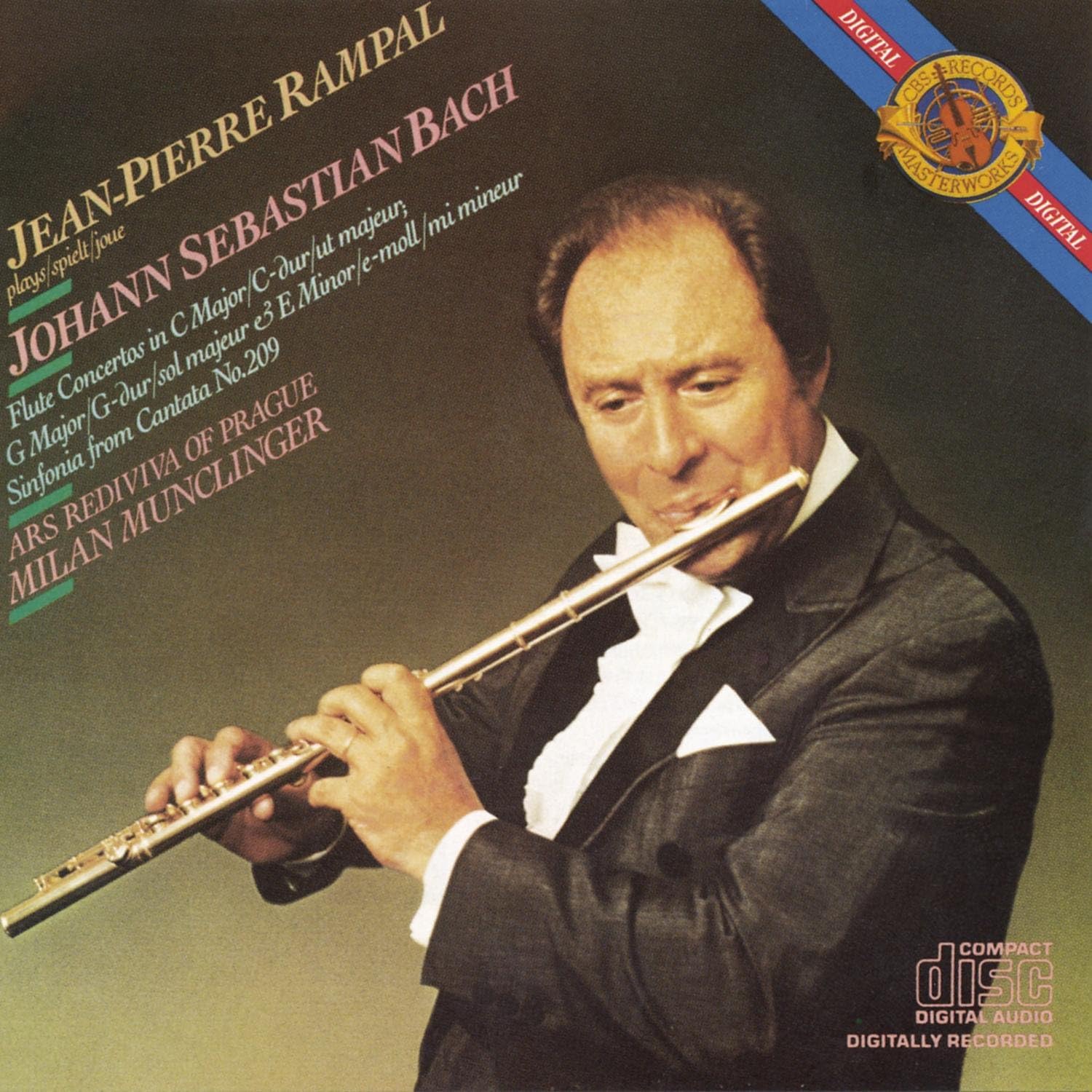 

CD BACH, J.S., RAMPAL, MUNCHINGER; ARS - 3 Flute Concertos MK39022 Japan Classical Used