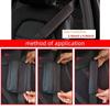 Embossed Fiber Leather Car Seat Belt Shoulder Strap Cover 1Pc Decompression Comfort Easy To Clean for Daily Use 1PCS