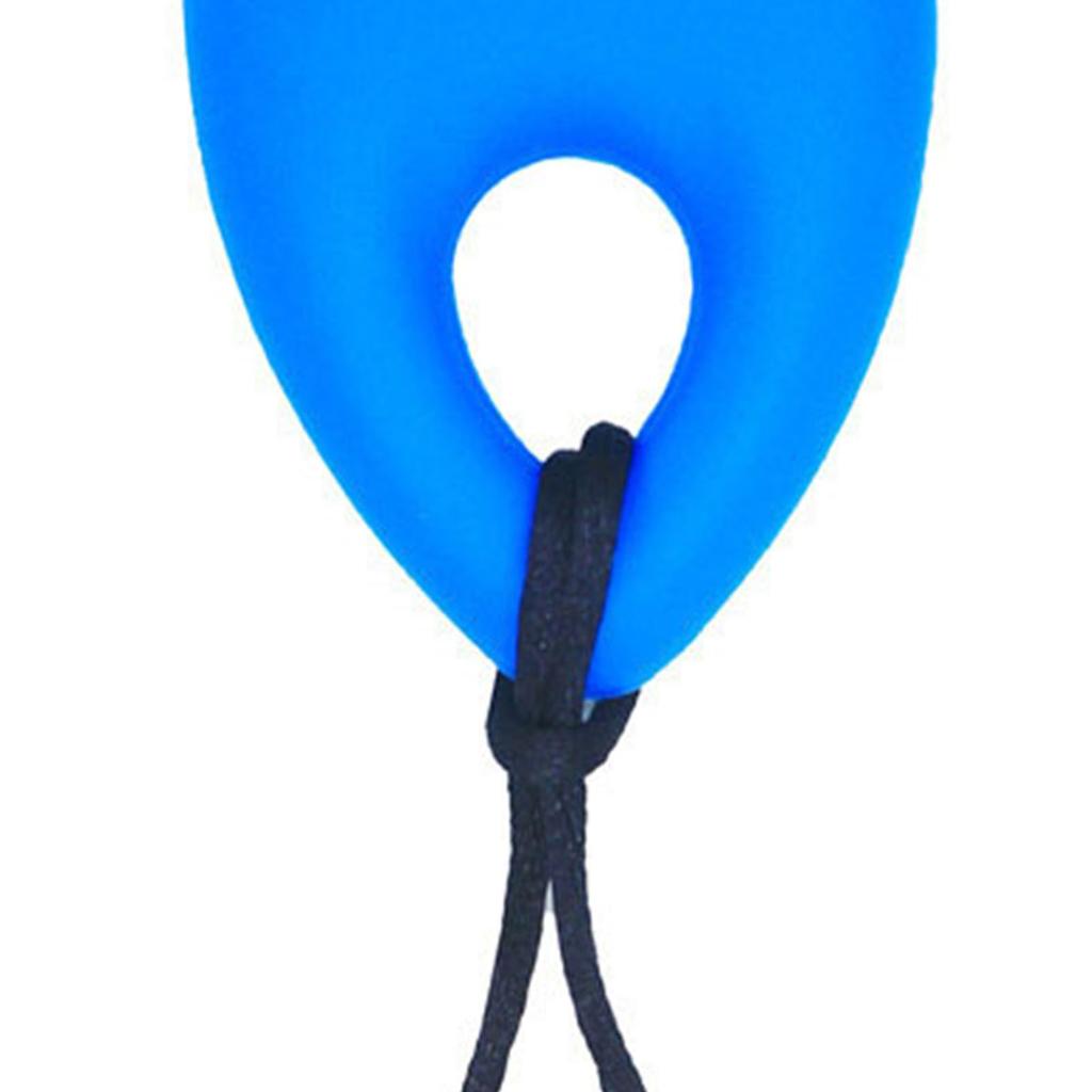 Colier sigur și rafinat pentru bebeluși de mestecat, pandantiv moale din silicon în formă de lacrimă, colier pentru dentiție, jucărie senzorială