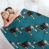 O is for Okapi Throw Blanket Anti Shedding Soft Fuzzy Blanket for Home