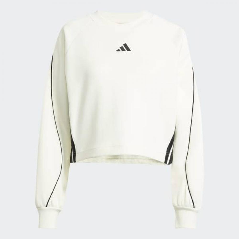 AdidaS Women S Comfortable Layer SweatShirt Stadium 3 Stripe Crewneck