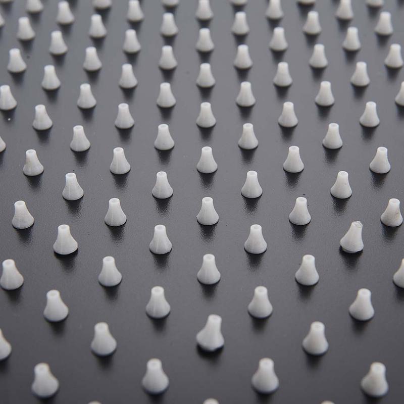 POIQIHY Ultrathin Golden Shower Head 16" Stainless Steel Rainfall Shower Faucet Head Bathroom Black Large Flow Showerhead Faucet