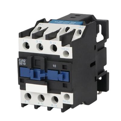 220V CJX2-3210 Electrical Contactor for Controlling Switching Within an Circuit, with Plastic Housing and Clear Model Identification, 1 Pc