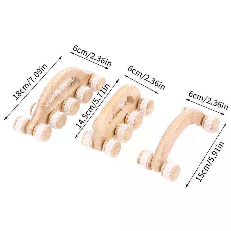 Wooden Massager Manual Roller Neck Back Waist Massage Tool For Neck Leg Back Deep Tissue Muscle Relax Body Massage
