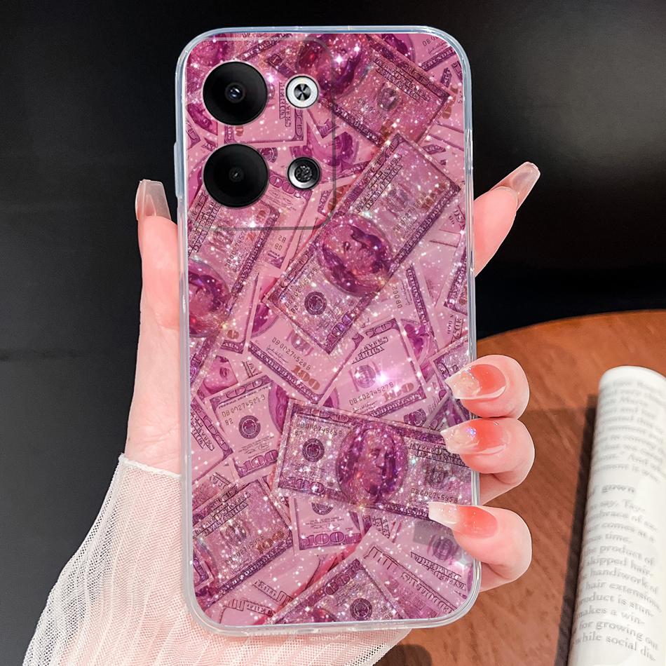 

For Oppo Reno 9 Pro Plus 5G Phone Case Lovely Cartoon Soft TPU Transparent Silicone Lightweight Back Cover For Oppo Reno9 Funda Oppo Reno9 Pro