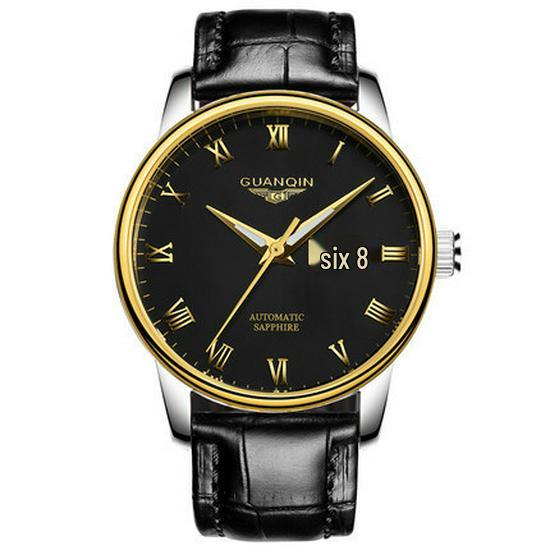 Montre Mécanique Suisse Haut de Gamme pour Homme avec Bracelet en Acier, Double Date, Conception Étanche - Nouveau Style Business Authentique