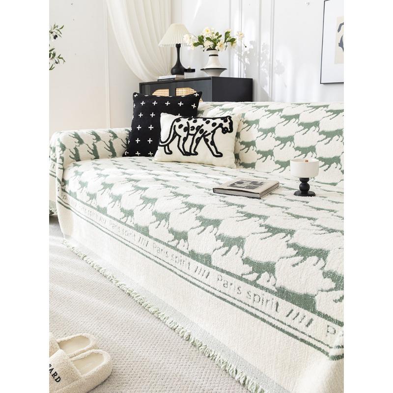 Anti-Scratching Winter Plush Sofa Towel Cushion Light Luxury High-Grade Universal Cover Cover Full Covered Cloth Blanket