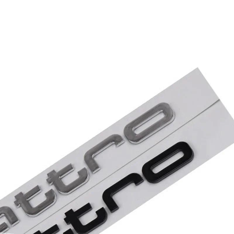 Per Audi Quattro Decalcomanie Auto in ABS RS4 RS5 Q3 S3 A3 A5 A6 A4 RS3 RS6 A1 Q5 Q2 S5 RS7 Emblema Bagagliaio Adesivi Griglia Frontale Accessori