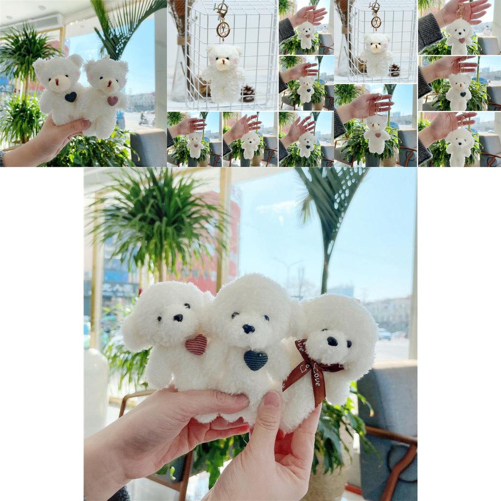 Soft And Comfortable Love Bear Dog Plush Doll Pendant Ideal For Parties And Festivals 11cm In Size