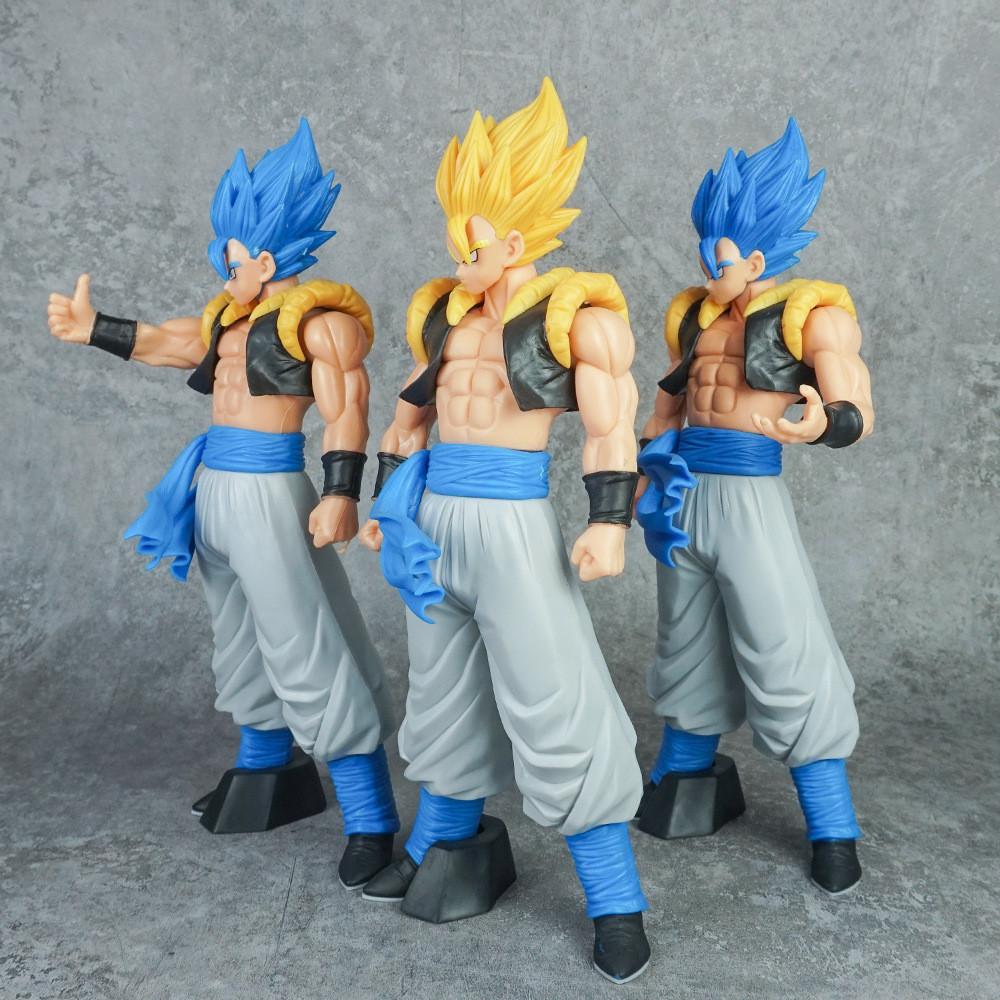 Gogeta Ball Dragon Yellow And Blue Hair Raise Hand Thumbs Up Model Posture