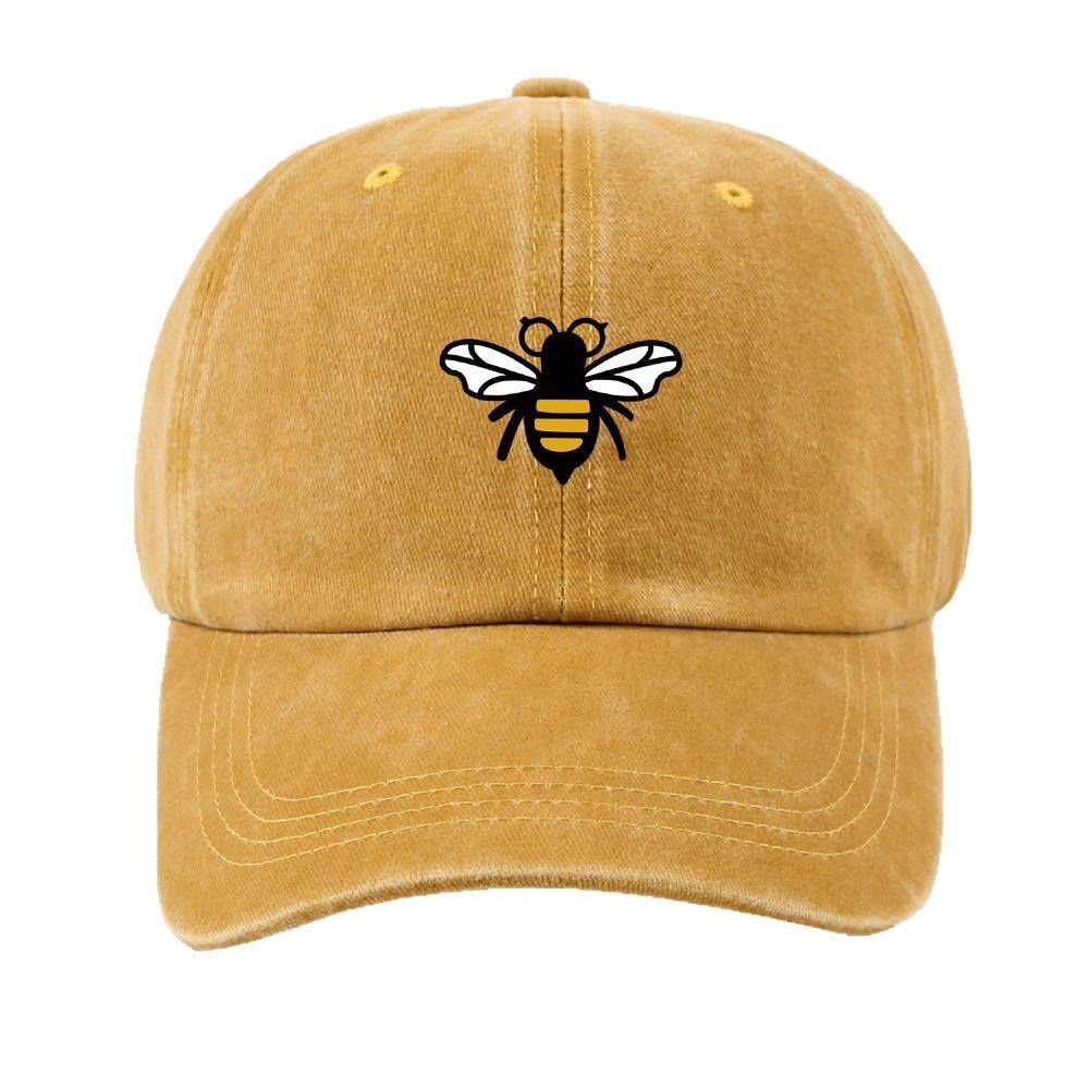 Neue temu Hummel Baseballkappe Herren Trendige Beschriftung Retro Kappe Outdoor Großer Schirm