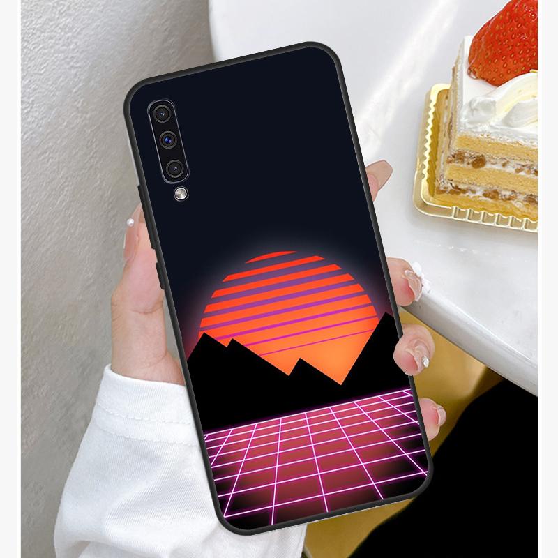 Чехол-накладка 80S Vaporwave Retro Synthwave Sunset для Samsung Galaxy A72 A52 A42 A32 A22 A12 A50 A70 A41 A51 A71 A21S A52S Fundas Samsung A10