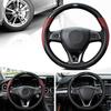 38CM Carbon Fiber Texture Car Steering Wheel Cover For Ford Mustang Fiesta Focus Mondeo Kuga Ecosport Edge Explorer F150 Sticker RM9