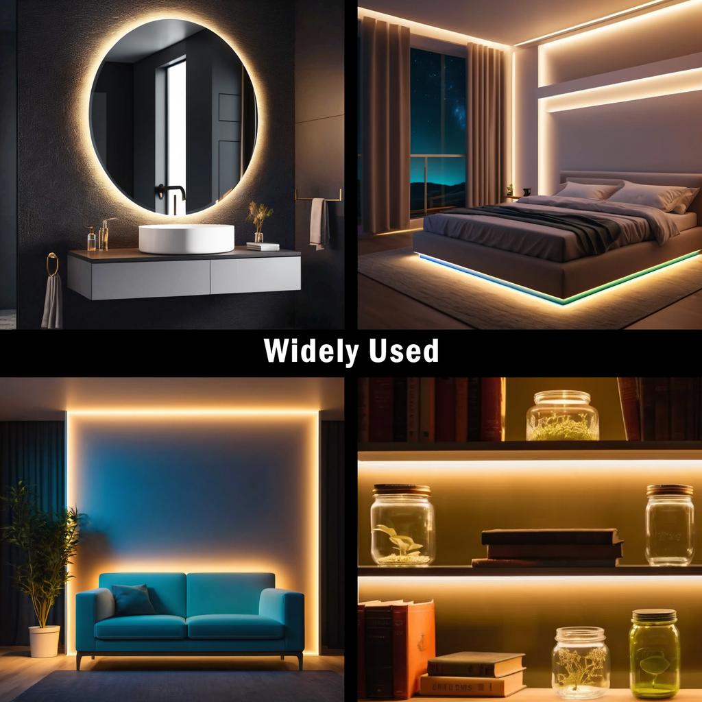 1-50M 220V COB LED Neon Şerit Işık IP67 Su Geçirmez Anahtarlı/Dimmerli AB Fişli Beyaz Doğal Sıcak Esnek Şerit Bant Oda Dekorasyonu
