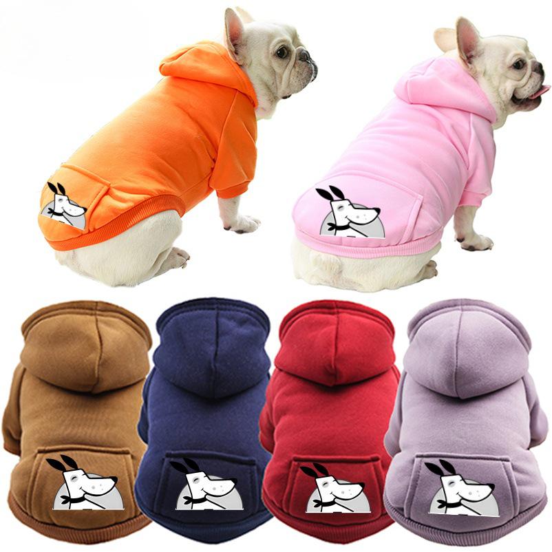 Autumn/Winter Hooded Sporty Pocket Sweatshirt for Dogs and Cats