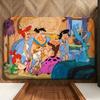 Cartoon T-The F-Flintstones Floor Mat Soft Flannel Floor Mat  Suitable for Entryways, Living Rooms, Bedrooms, and Bathrooms
