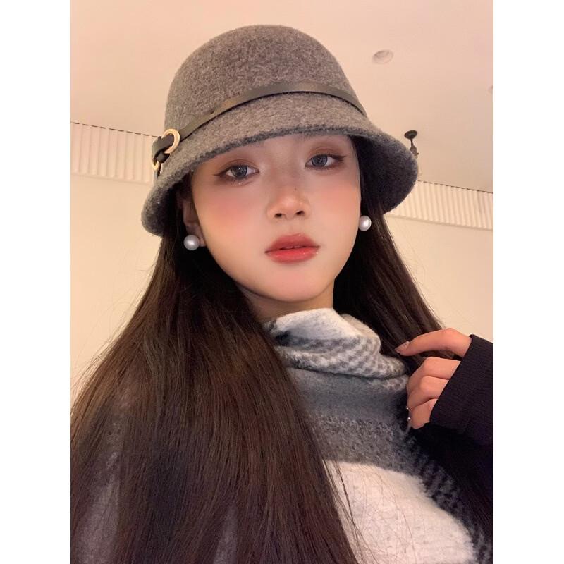 Miling Women's Small Brim Fedora Bucket Hat