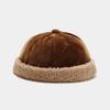 Vintage Docker Cap, randlose Mütze, Retro-Baumwolle, verstellbar, einfarbig, Sommer, Herbst, Frühling, Hip-Hop-Mode