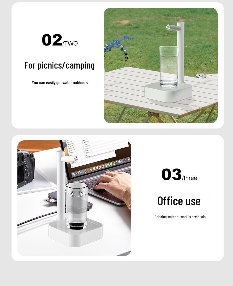 Intelligenter Tischwasserspender: Elektrische Pumpe für Flaschenwasser, Mini-Teezubereiter