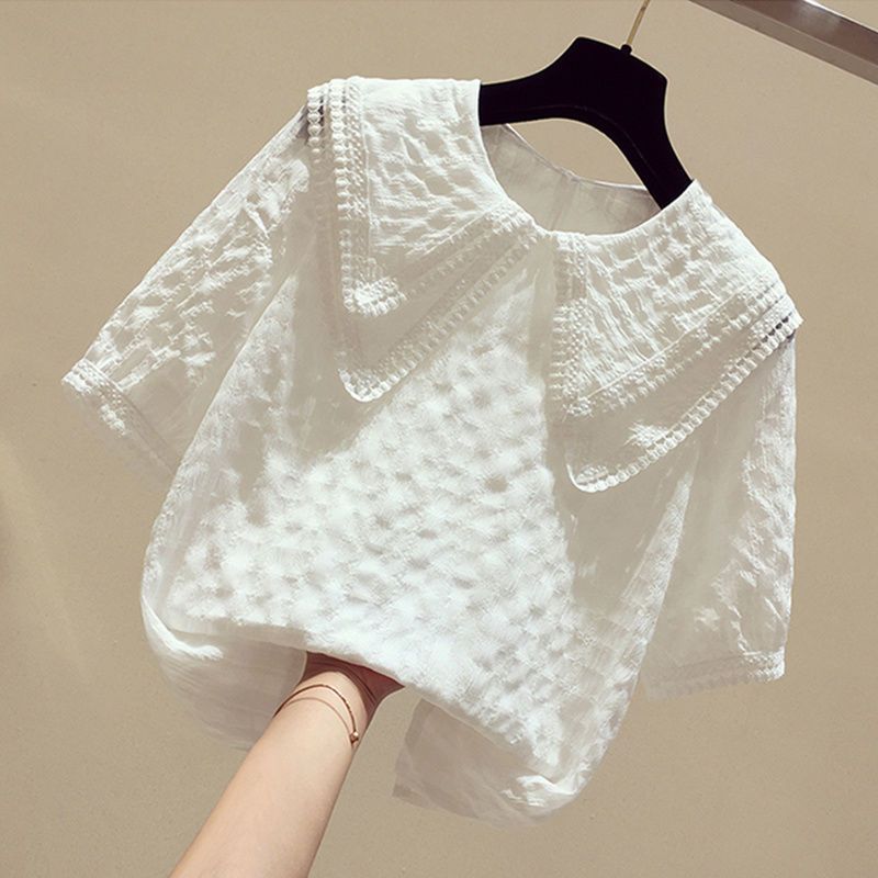 

Молодежная футболка в колледжском стиле, приталенная, летняя, женская, удобная, модная, с уникальным дизайном, повседневный трендовый топ L белый