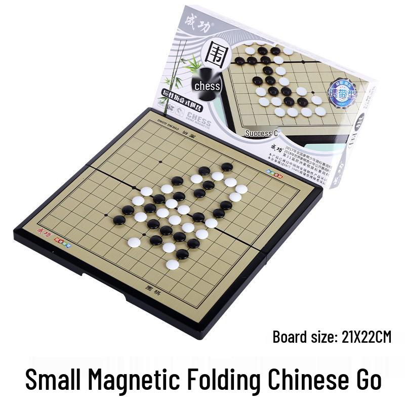 Compact Magnetic Folding Checkers: Parent-Child Educational Game for Adults & Kids.