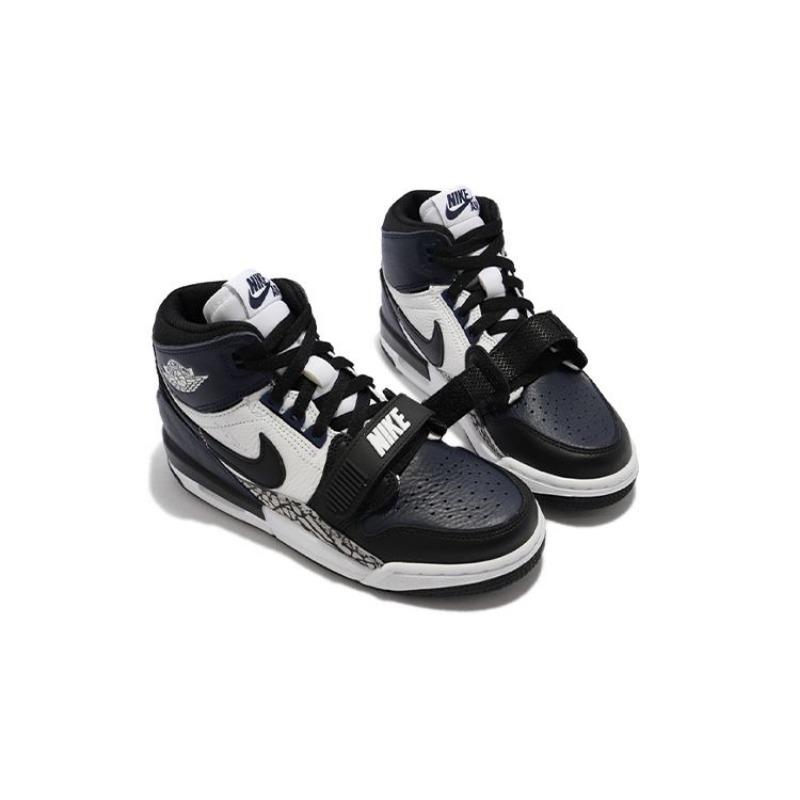 Jordan Scarpe da basket high-top Legacy 312 nero/blu/bianco unisex GS pelle sintetica DO7442-401