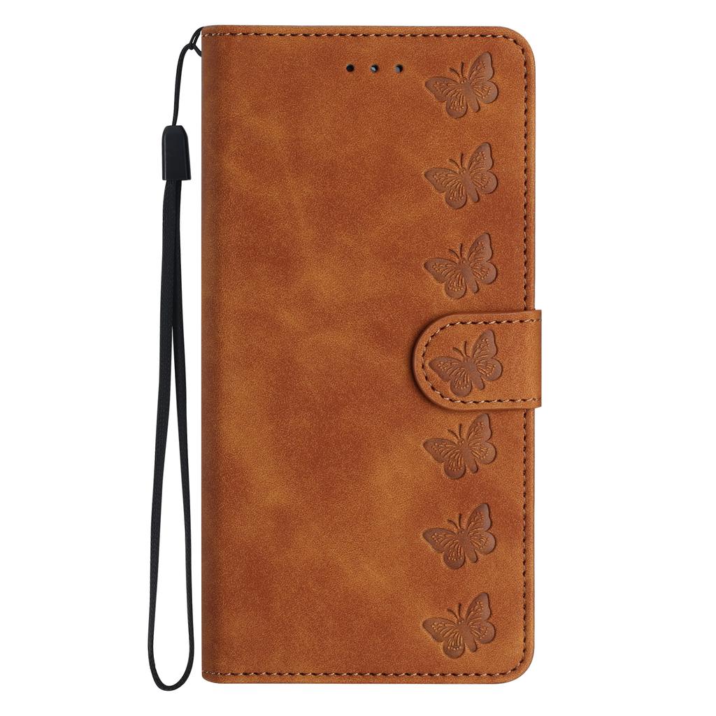 For Realme 12 4G/12+ 5G Case Imprinted Butterfly Leather Wallet Phone Cover