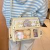 High Capacity Transparent Ita Bag Cute Girl Star Sac Femme Japan Original Bolsos De Mujer Crossbady Bags for Woman Bolso