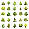 50 Cartoon Green Forest Graffiti Stickers Waterproof Decorative Stickers