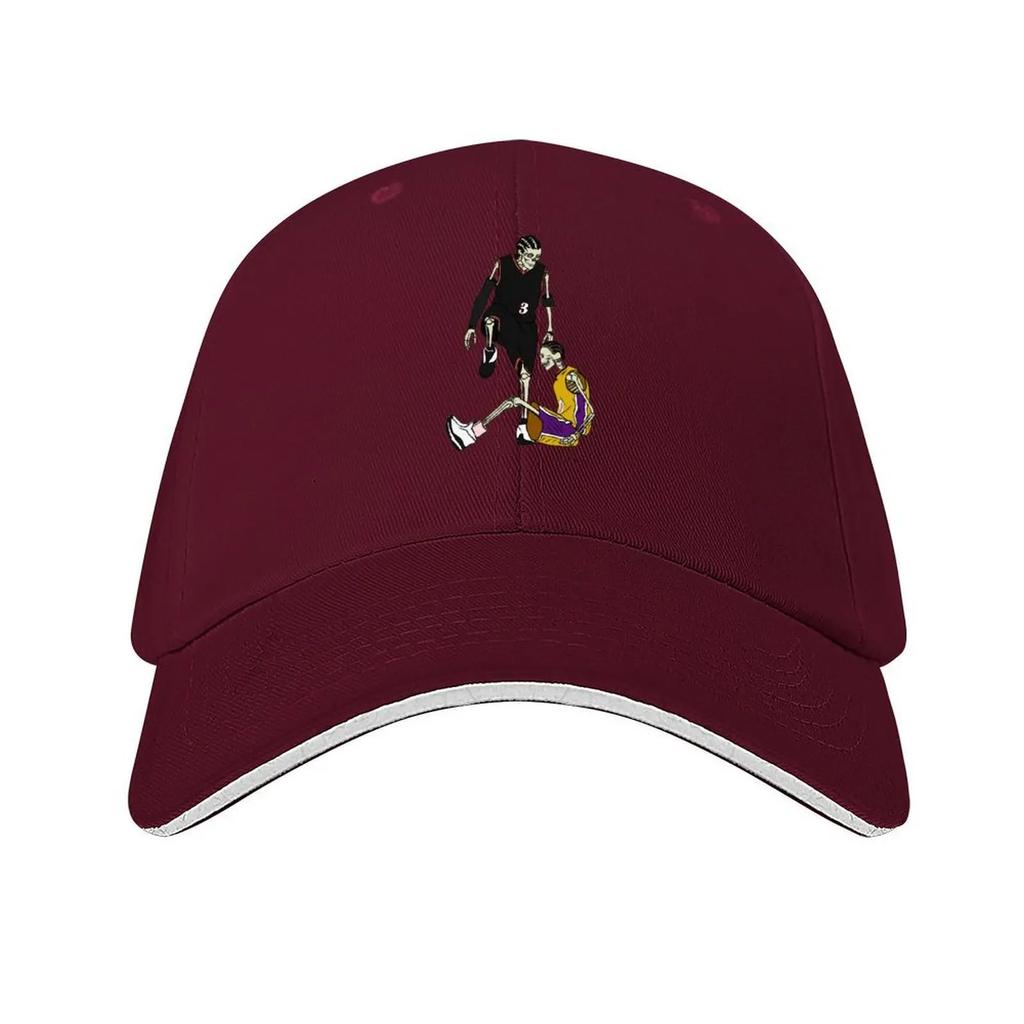 Skeleton Allen Iverson Steps Over Tyronn Lue Baseball Cap Golf Cosplay Hat Man Luxury Sports Cap Men Luxury Brand Womens