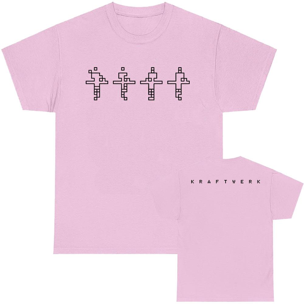 Kraftwerk Graphic Print T-shirt Short Sleeve Cotton Tshirts Unisex Streetwear Hip Hop Fashion Casual T Shirt Tees